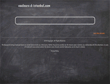 Tablet Screenshot of couleurs-d-istanbul.com
